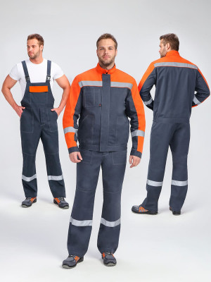 Костюм Бриготек-2 СОП (тк.Смесовая,260) п/к, т.серый/оранжевый (Минпромторг) Костюм Бриготек-2 СОП (тк.Смесовая,260) п/к, т.серый/оранжевый (Минпромторг)