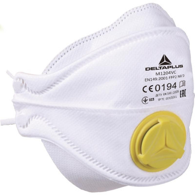 РЕСПИРАТОР DELTAPLUS M1204V ОДНОРАЗОВЫЙ С КЛАПАНОМ ВЫДОХА FFP2