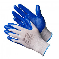 Перчатки Gward Blue из нейлона с нитриловым покрытием Перчатки Gward Blue из нейлона с нитриловым покрытием